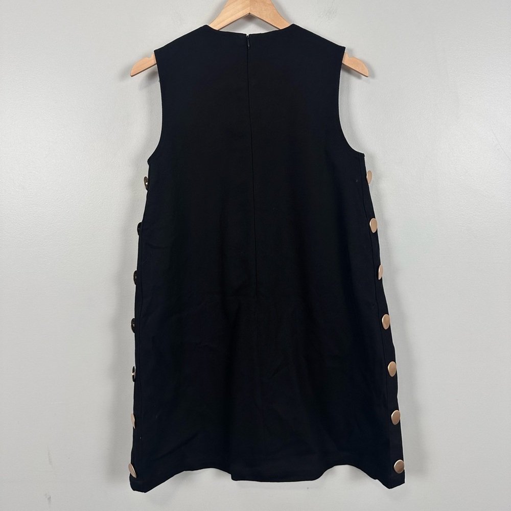 HYACINTH HOUSE Black Twill Button Bitsy Dress - Picture 9 of 13